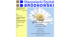 Desktop Screenshot of leczenie.uzaleznien.szpital-brodnowski.waw.pl