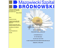 Tablet Screenshot of leczenie.uzaleznien.szpital-brodnowski.waw.pl